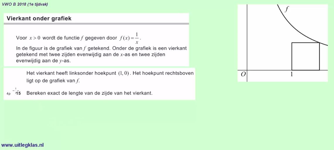 Functies en grafieken opgave 15