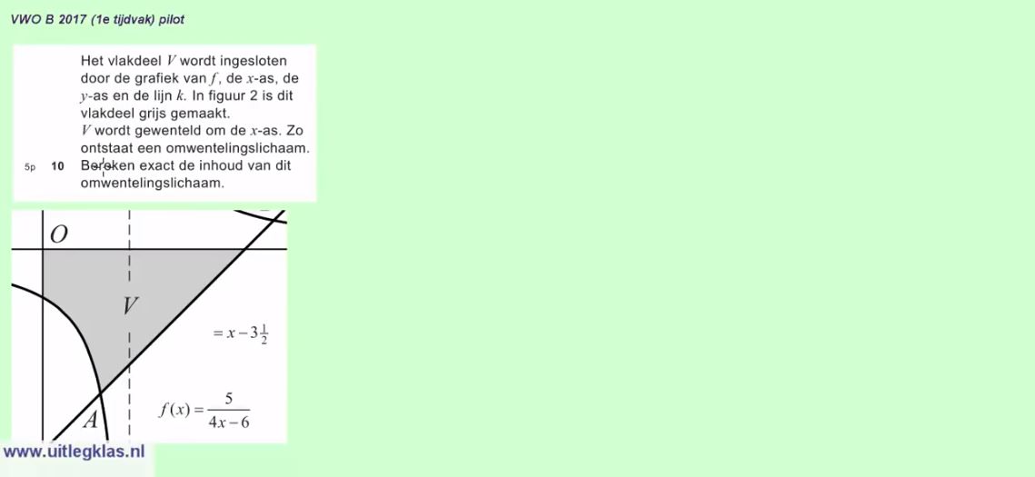 Differentiaal- en integraalrekening opgave 21