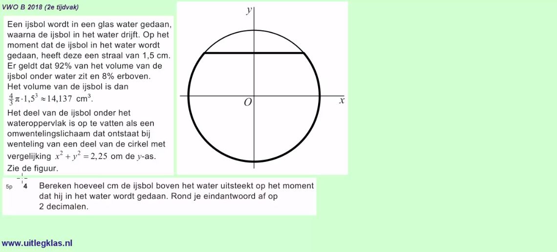 Differentiaal- en integraalrekening opgave 23