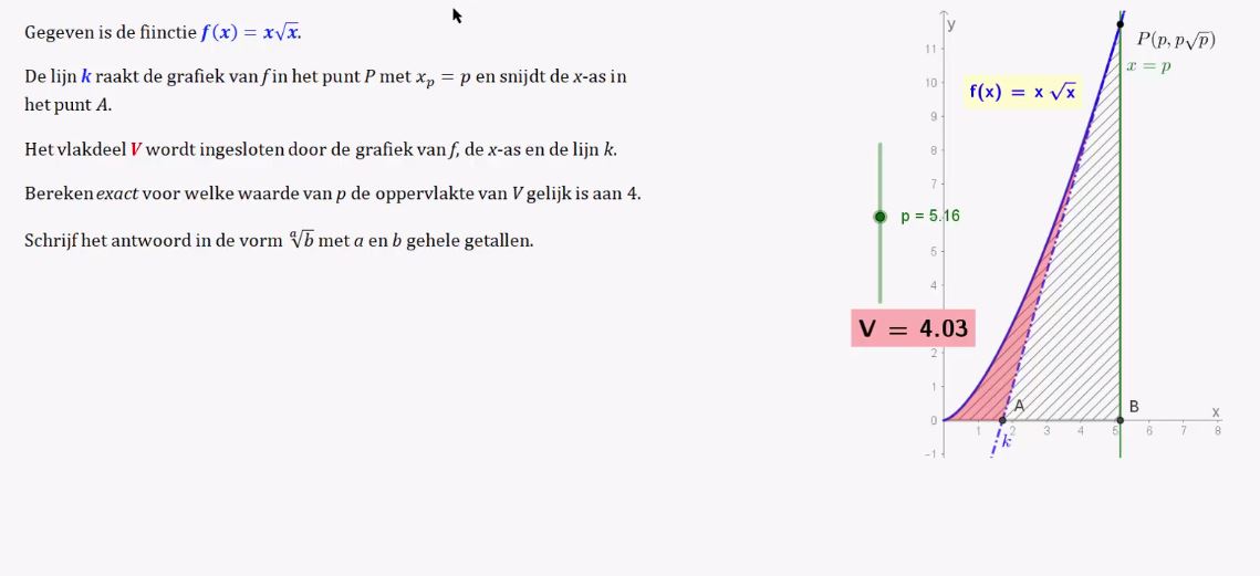 Differentiaal- en integraalrekening opgave 18