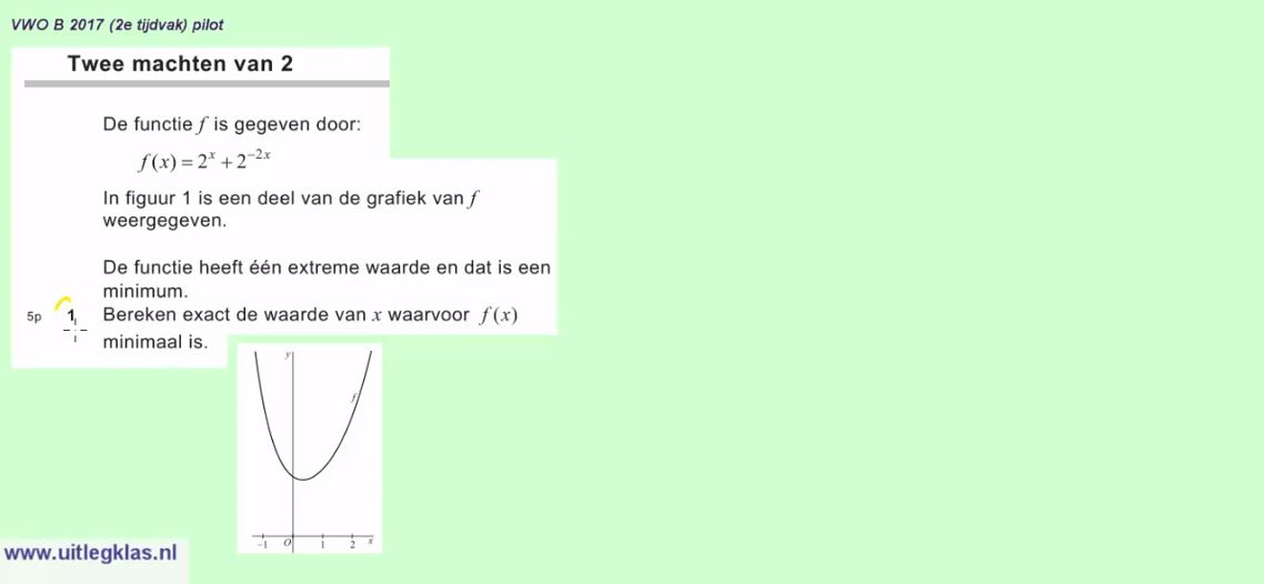 Exponenten en logaritmen opgave 37