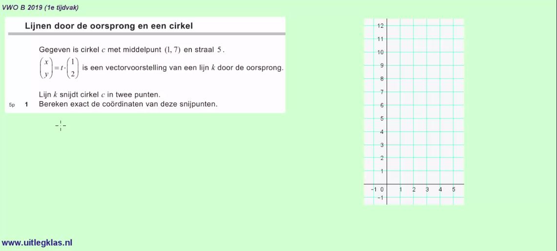 Vectoren en bewegingsvergelijkingen Opgave 64