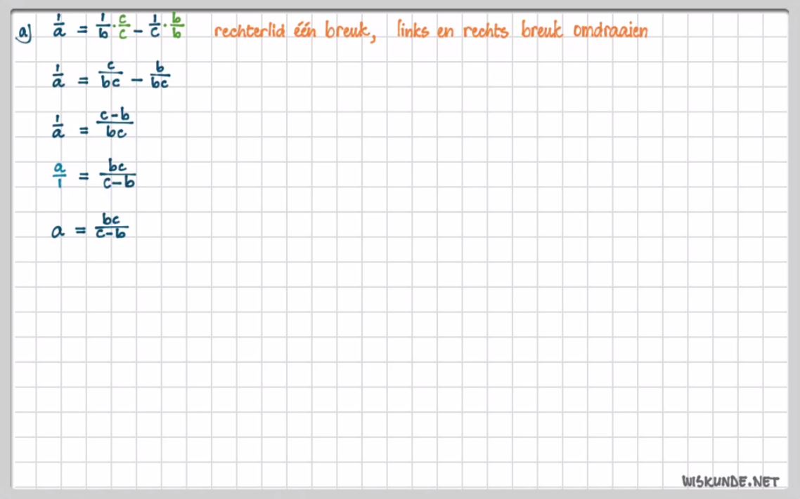 Formules herschrijven Opgave 47