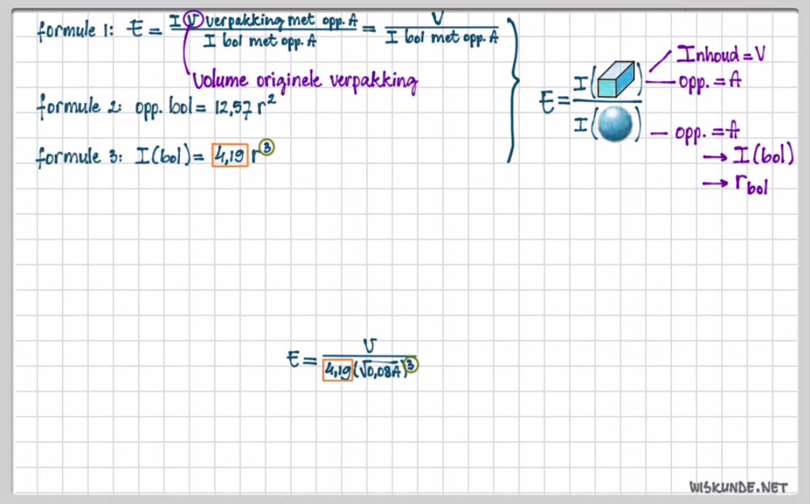 Werken met formules Opgave 22