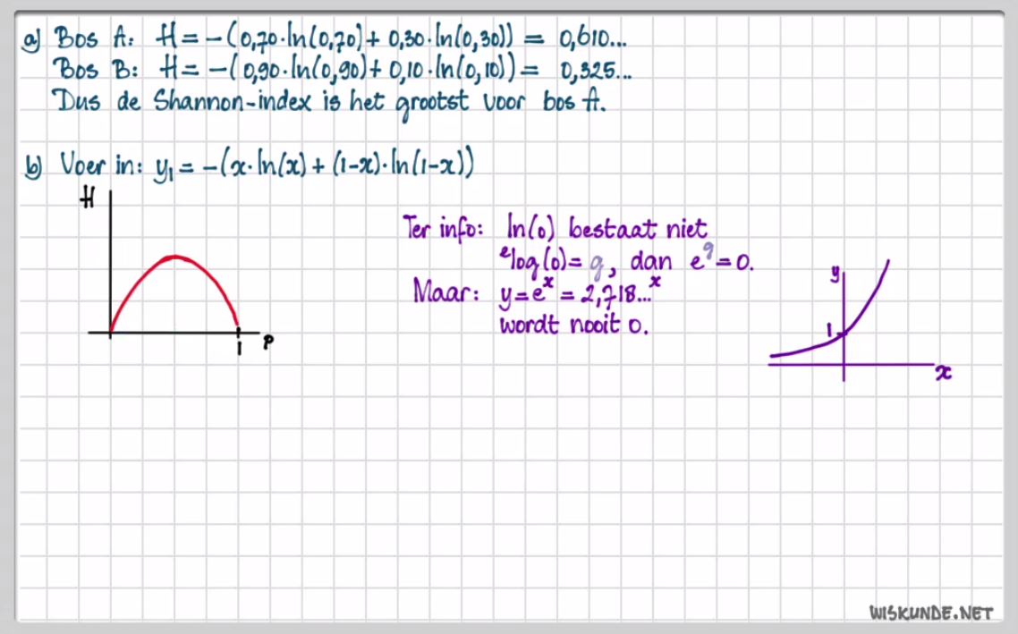 Formules met exponenten en logaritmen Opgave 35