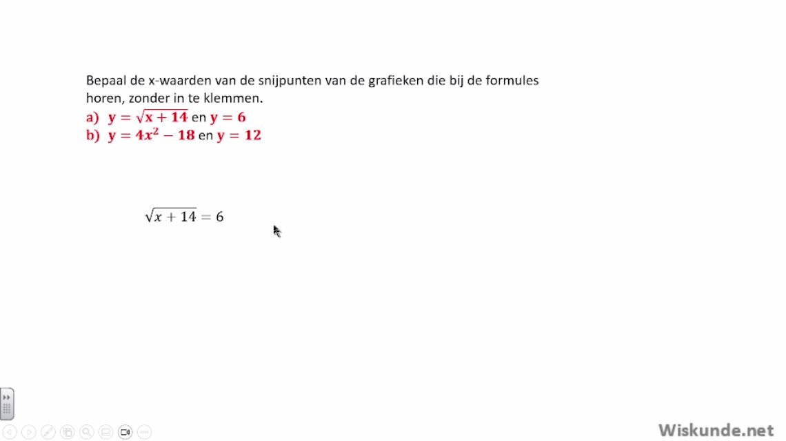 Vergelijkingen Opgave 26