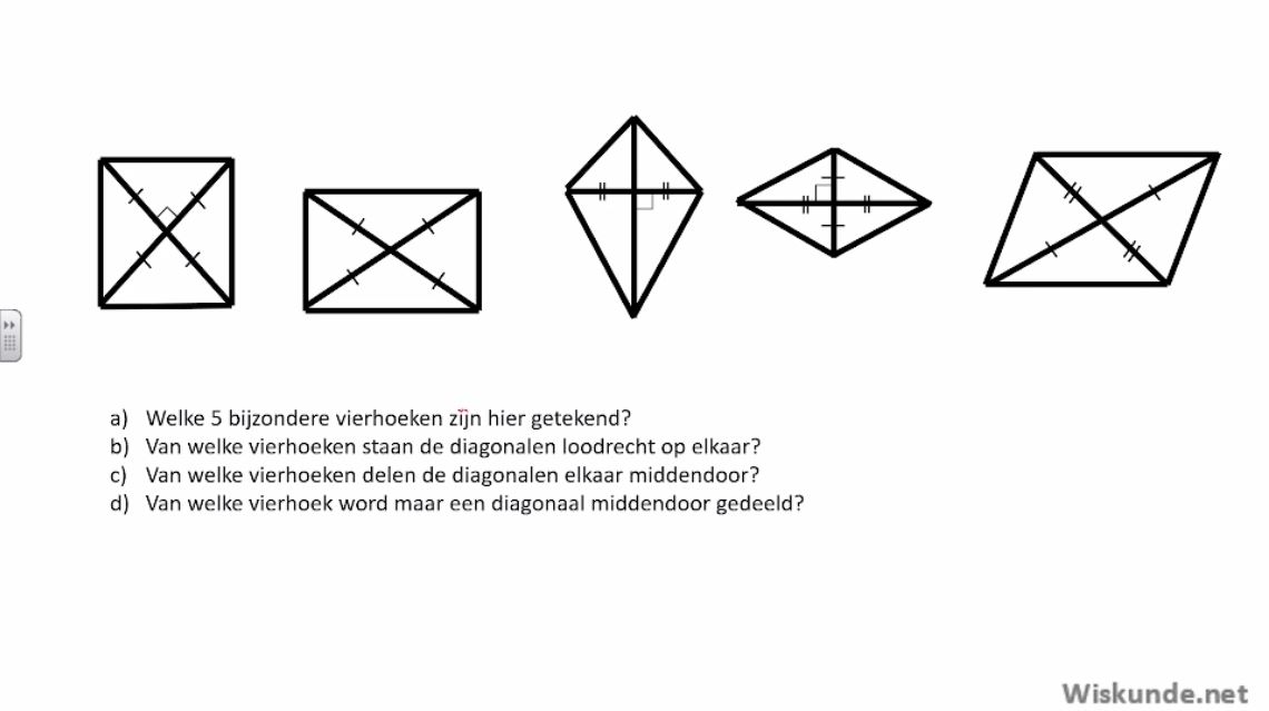 Tekenen van drie- en vierhoeken Opgave 10
