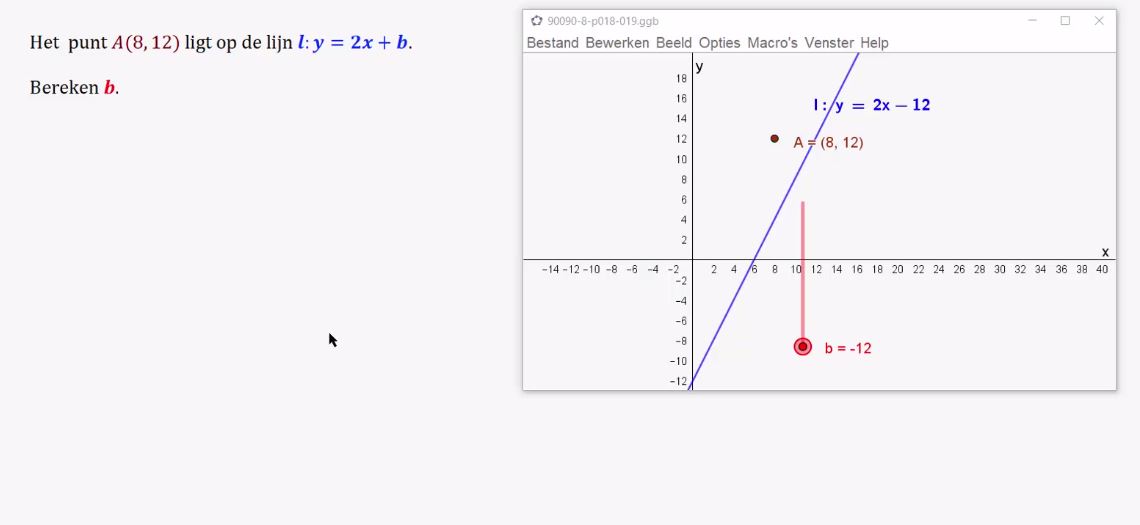 Lineaire formules Opgave 19