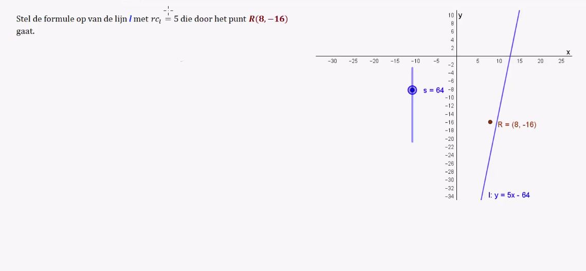 Lineaire formules Opgave 22