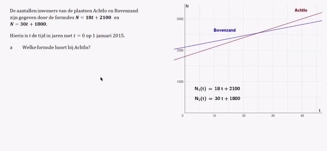 Lineaire formules Opgave 30