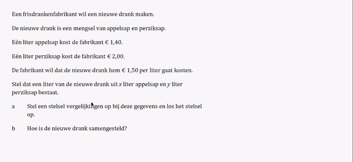 Stelsel vergelijkingen opgave 81