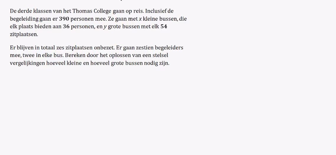Stelsel vergelijkingen opgave 82
