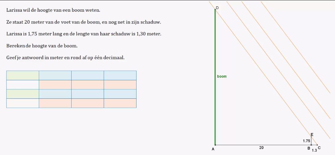 Gelijkvormige driehoeken opgave 29
