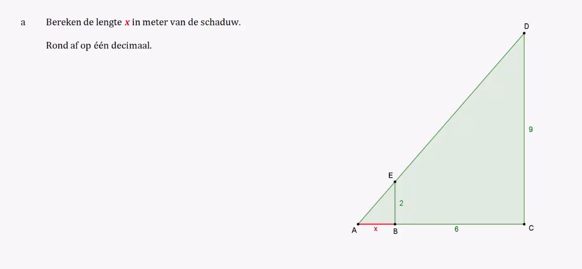 Gelijkvormige driehoeken opgave 37