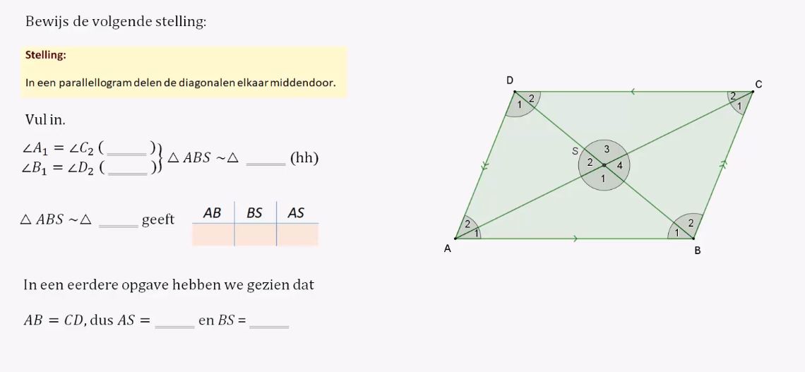 Bewijzen met gelijkvormigheid Opgave 47
