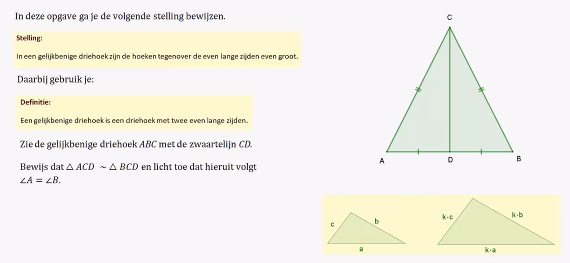 Bewijzen met gelijkvormigheid Opgave 49