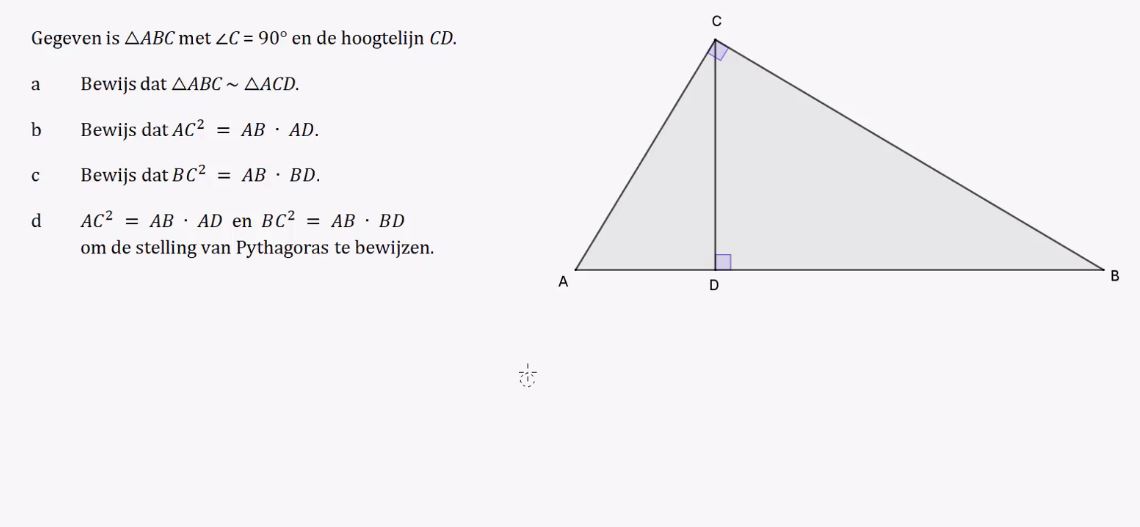Bewijzen met gelijkvormigheid Opgave 53