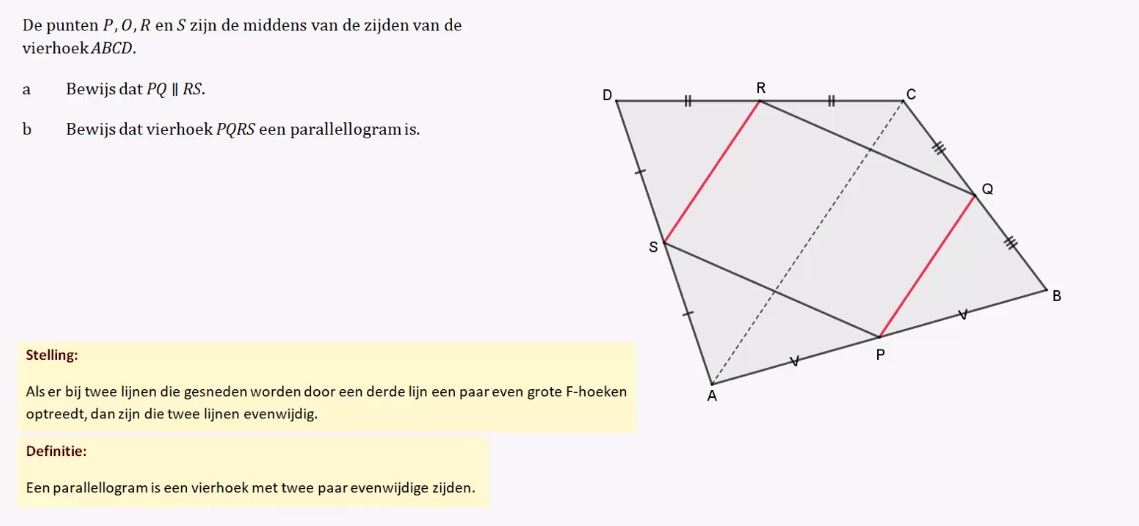 Middelparallel en zwaartelijn Opgave 57