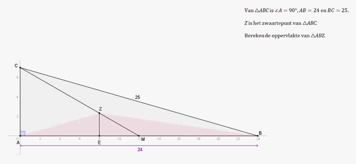 Middelparallel en zwaartelijn Opgave 63
