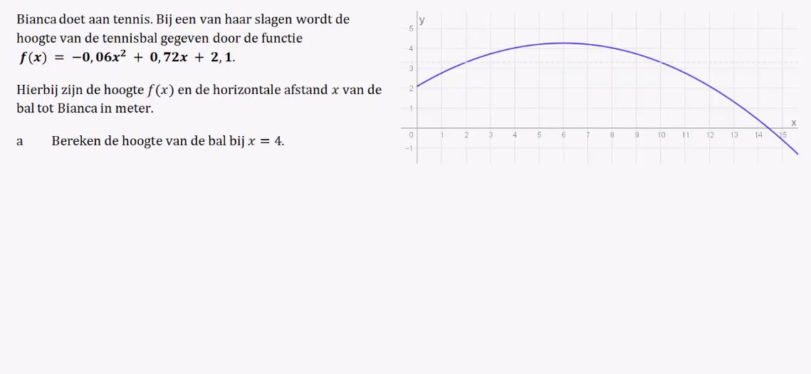 Kwadratische functies Opgave 32