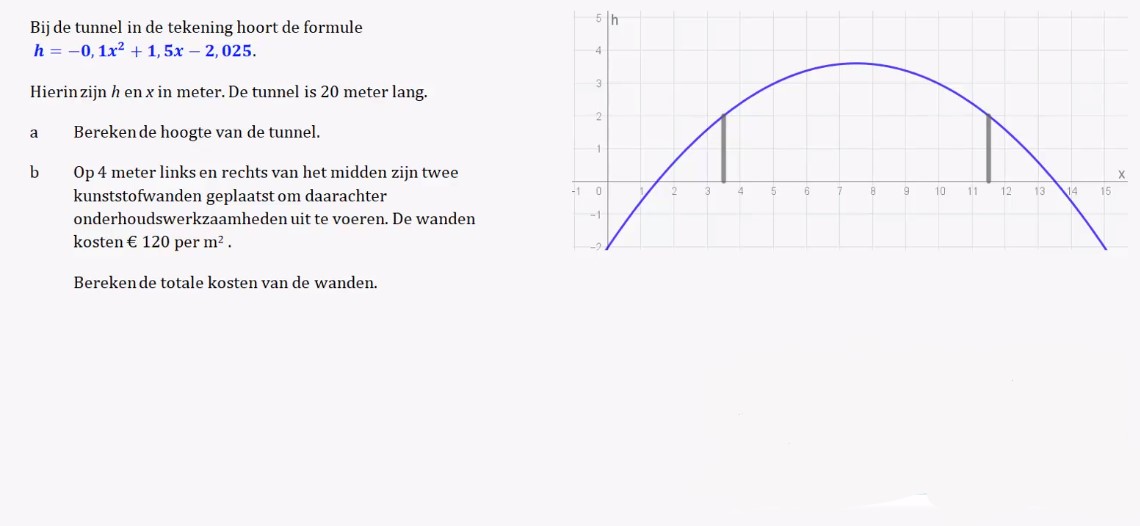 Snijpunten en toppen Opgave 46