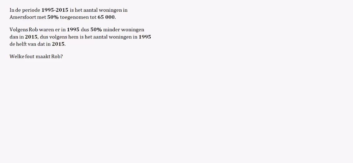Rekenen met procenten Opgave 26