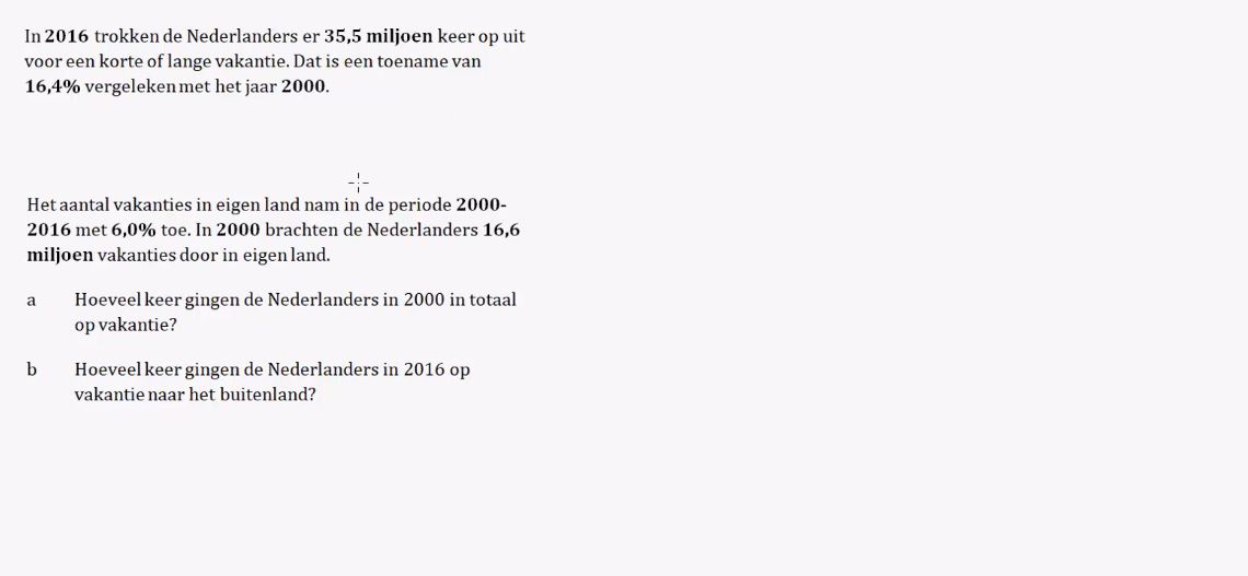 Rekenen met procenten Opgave 28