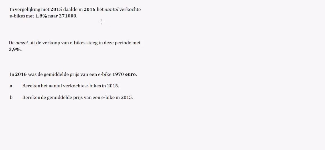 Rekenen met procenten Opgave 29