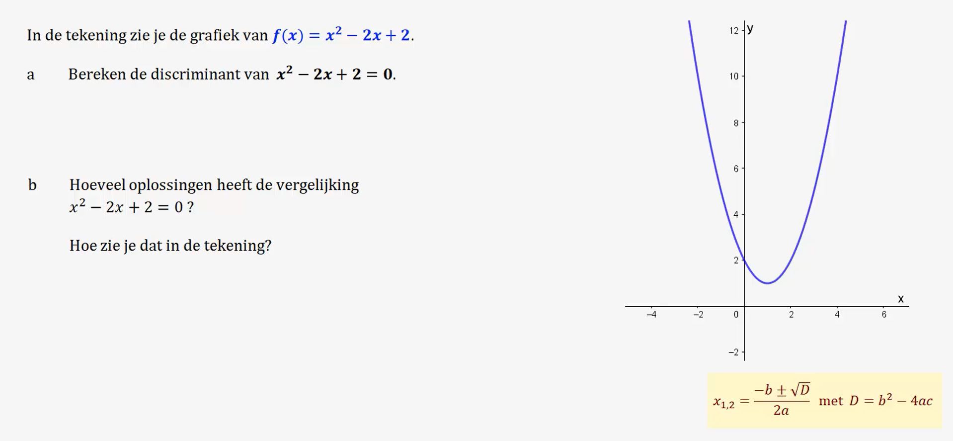 De abc-formule Opgave 10