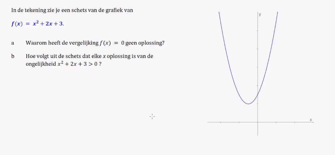 Kwadratische ongelijkheden Opgave 58