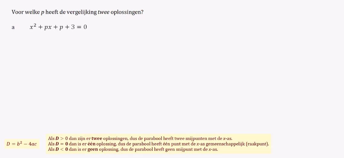 Werken met parameters Opgave 70
