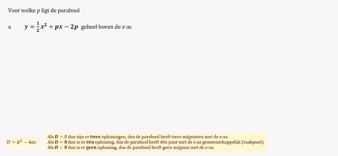 Werken met parameters Opgave 71