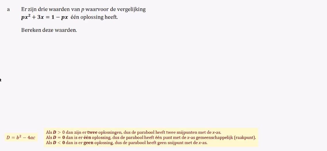 Werken met parameters Opgave 72