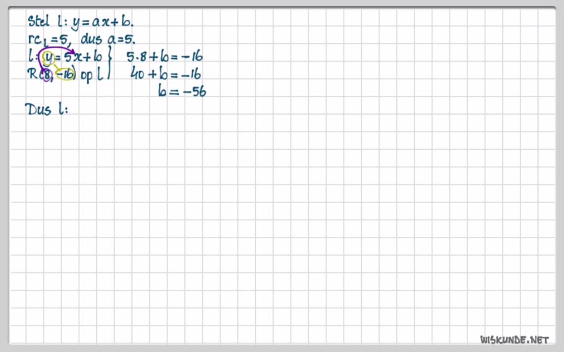 Lineaire formules Opgave 16
