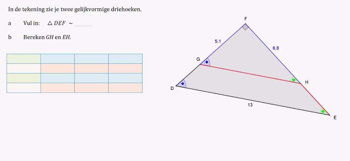 Gelijkvormigheid Opgave 13