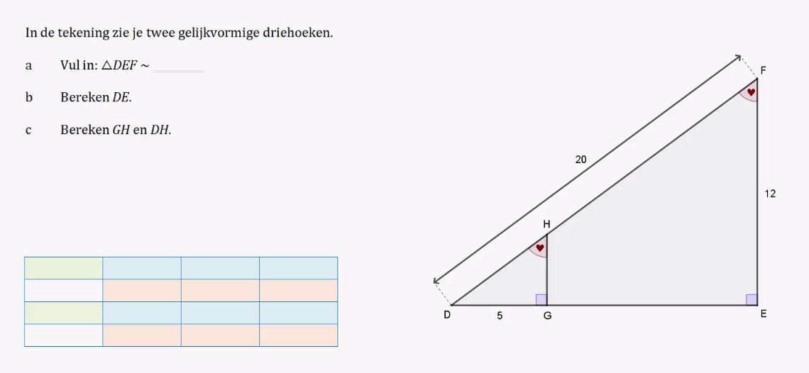 Gelijkvormigheid Opgave 18
