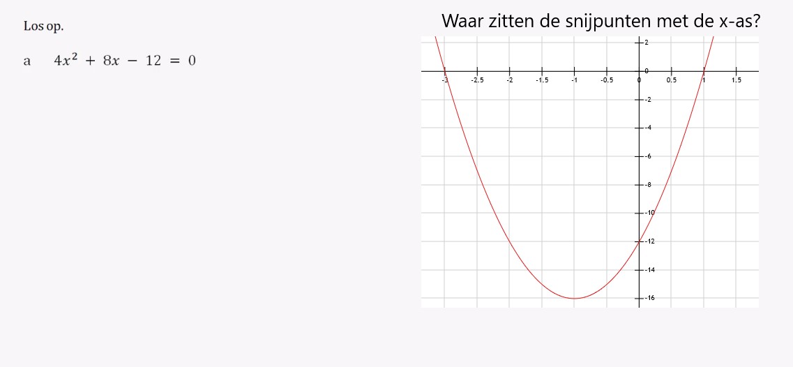 Kwadratische vergelijkingen Opgave 37