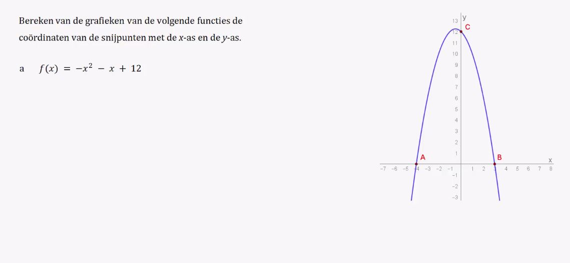 Kwadratische vergelijkingen Opgave 42