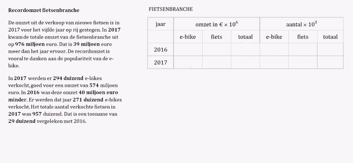 Cijfermateriaal Opgave 4