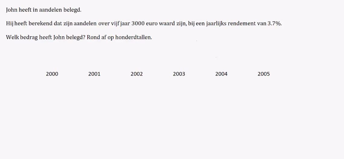 Rekenen met procenten Opgave 35