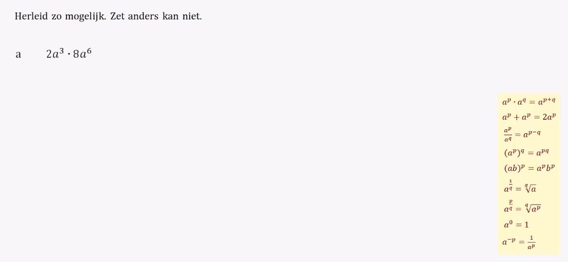 Machten herleiden Opgave 44