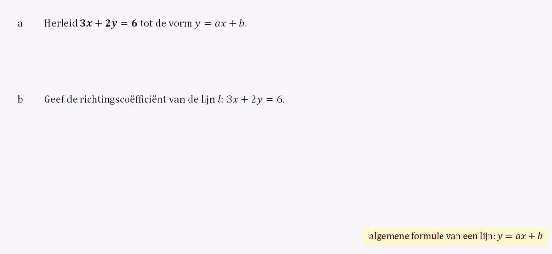 Vergelijkingen met twee variabelen Opgave 63