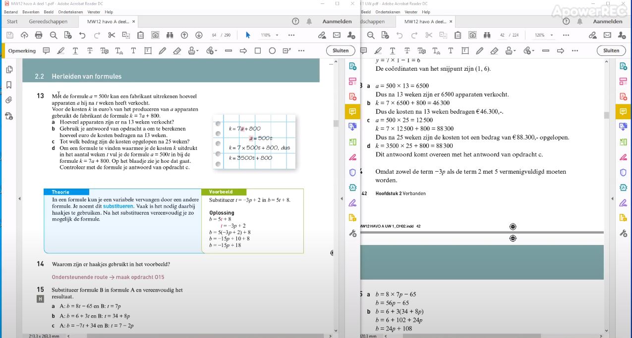 Herleiden van formules Opgave 13