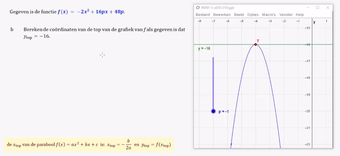 Gemengde opgaven Opgave 10