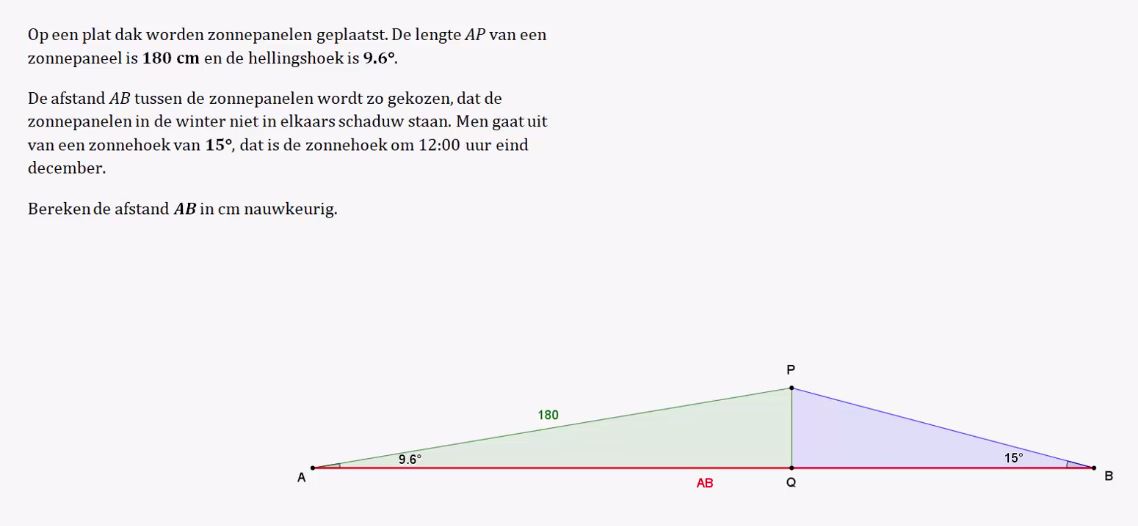 Berekeningen met goniometrie opgave 68