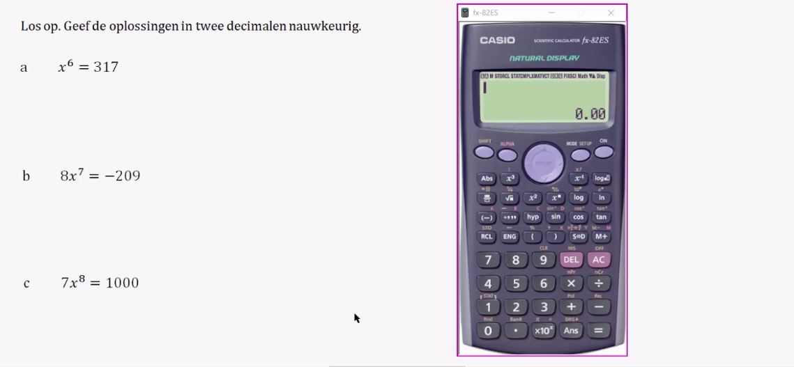 Diagnostische toets Opgave 8