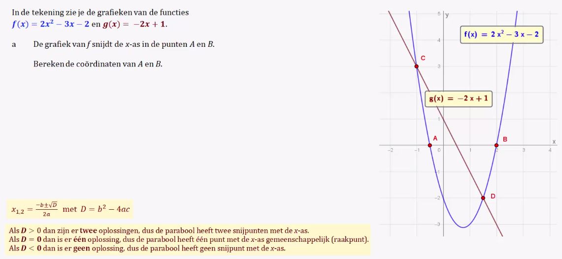 De abc-formule Opgave 13