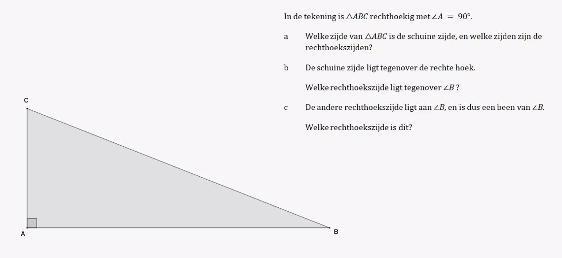 Berekeningen met de tangens opgave 1