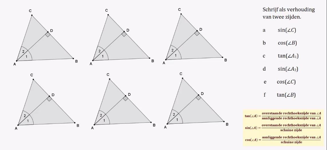 Goniometrische verhoudingen opgave 32