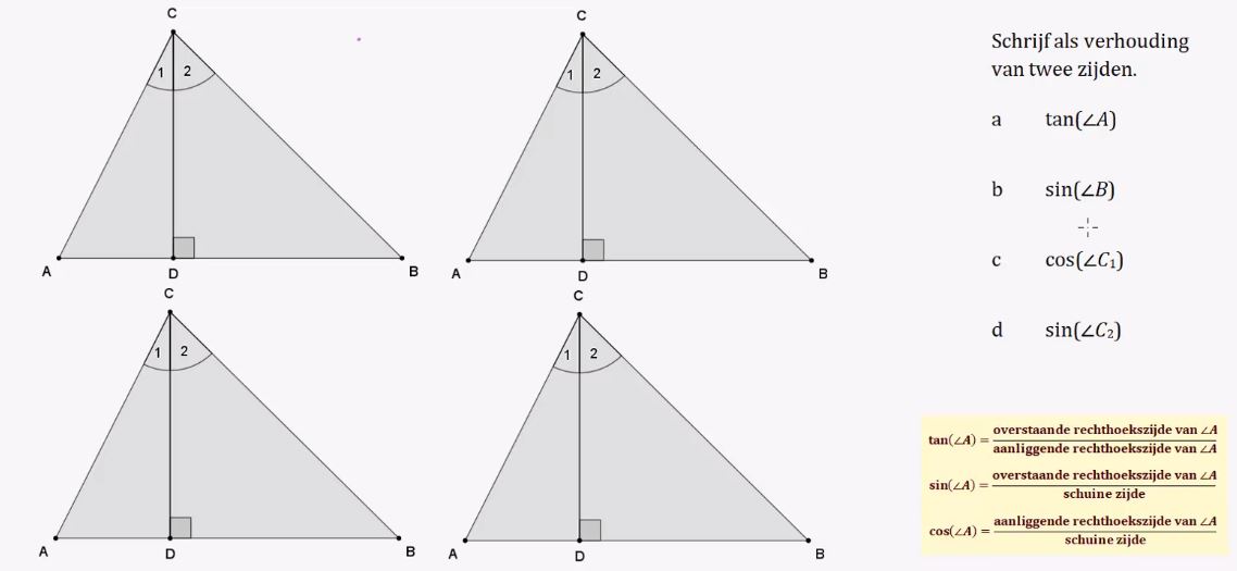 Goniometrische verhoudingen opgave 33